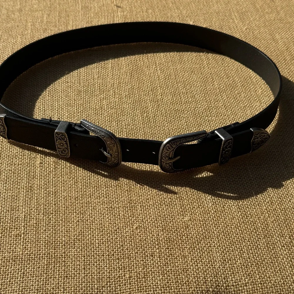 BKE Double Buckle Western Belt Size Small